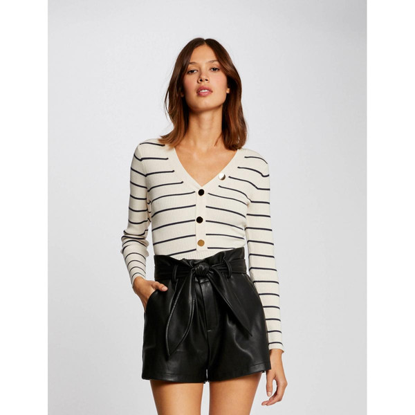 Pull manches longues avec boutons Morgan Mode femme