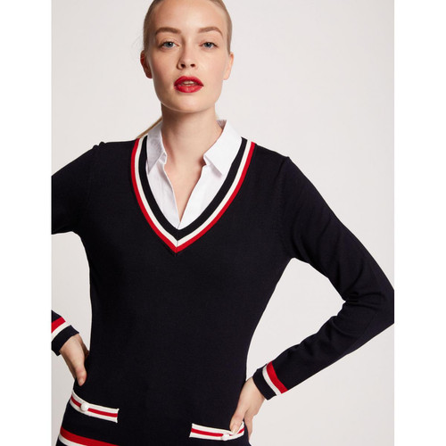 Morgan - Pull manches longues détail perle - Pull femme