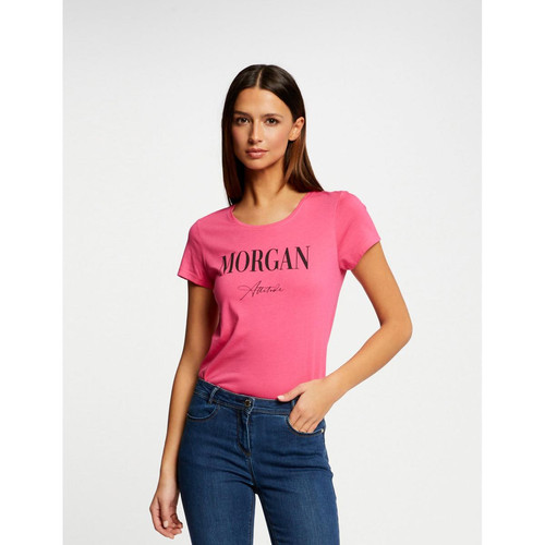 Morgan - T-shirt manches courtes à inscription - T shirts made in portugal