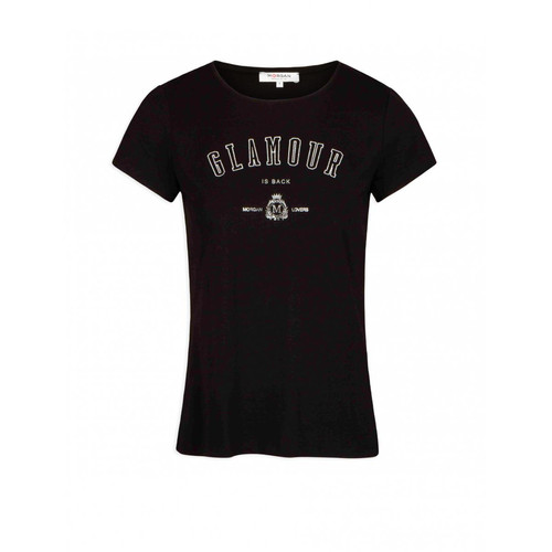 Morgan - T-shirt manches courtes à inscription - Vetements femme