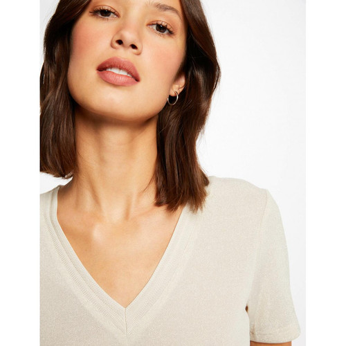 Morgan - T-shirt manches courtes avec col en V - Débardeur femme