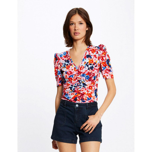 Morgan - T-shirt manches courtes imprimé floral - T-shirt manches courtes femme