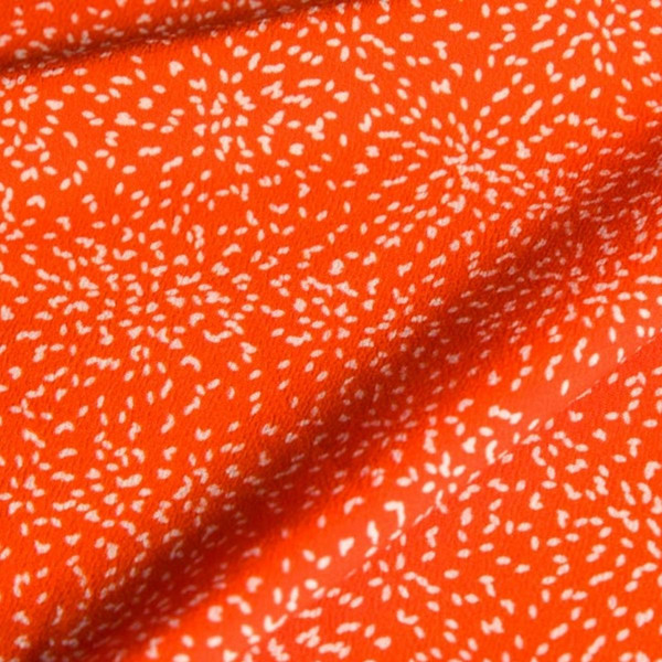 Box couture Blouse Daily Confetti orange  en viscose MY DRESS MADE