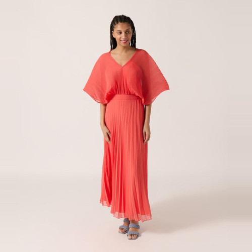 Naf Naf - Robe longue empire - Robes rouge femme