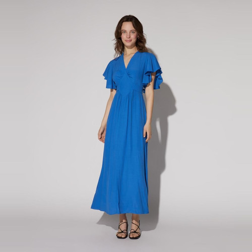 Naf Naf - Robe longue unie - Robes courtes femme bleu