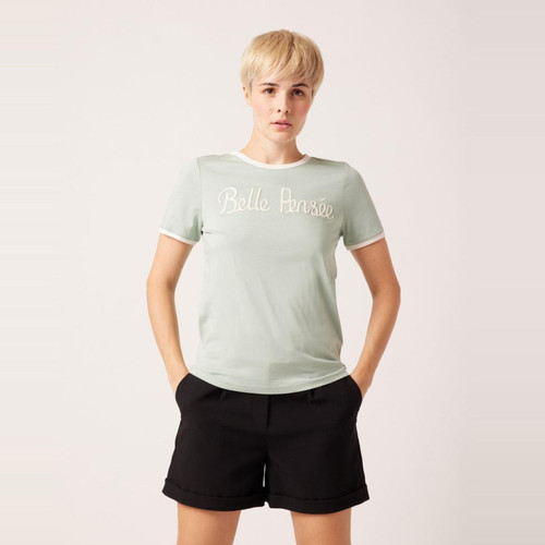 Naf Naf - Tee shirt belle pensée - T-shirt manches courtes femme