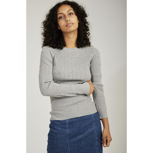 Naf Naf - Pull gris clair manches longues - Pull femme
