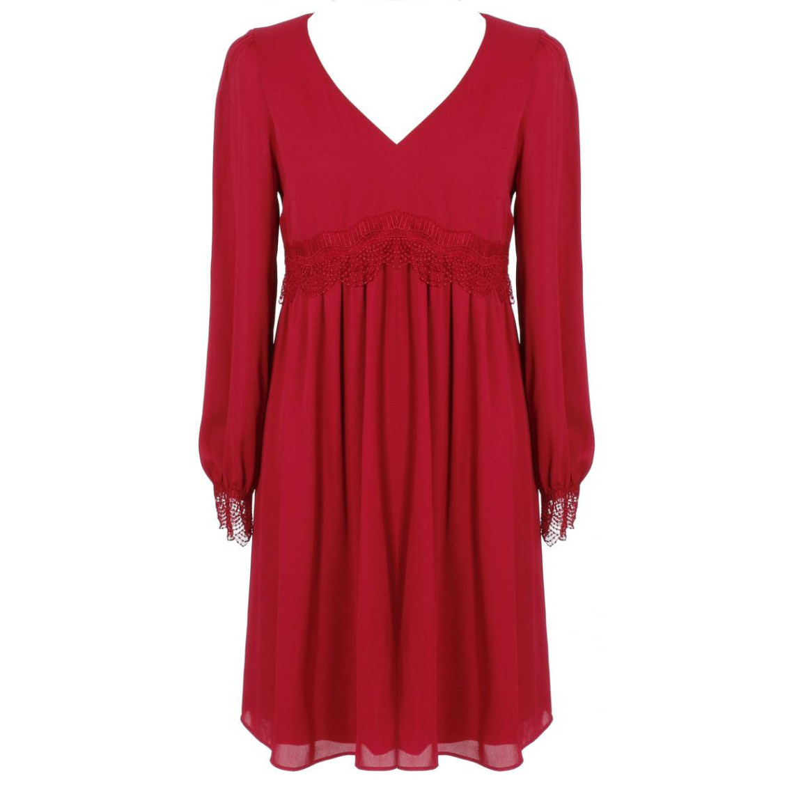 robe courte femme rouge