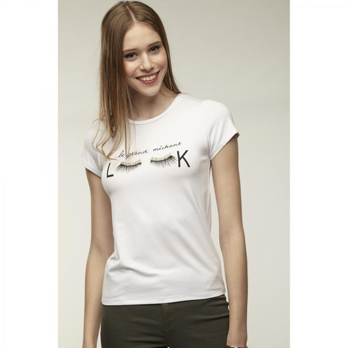 Naf Naf - T-shirt manche courte écru - T shirts blanc