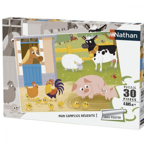 Nathan - Puzzle 30 pièces - Mes amis de la ferme 