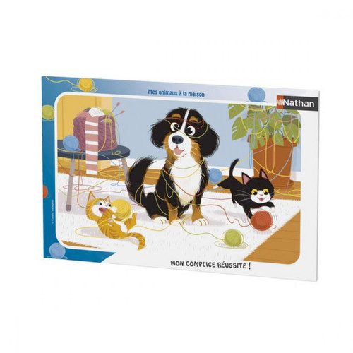 Nathan - Puzzle cadre 15 pièces - Mes animaux à la maison 