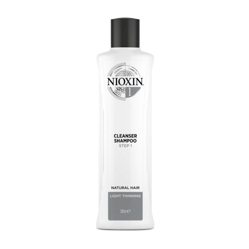 Nioxin - Shampooing densifiant System 1 - Cheveux normaux à fins - Soins cheveux femme