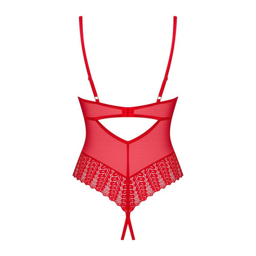 Ingridia body ouvert - Rouge Obsessive Mode femme