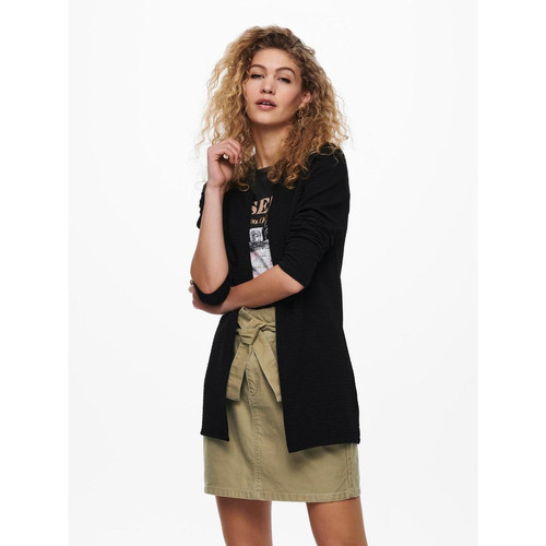 Cardigans Col rond Manches longues noir Only Mode femme