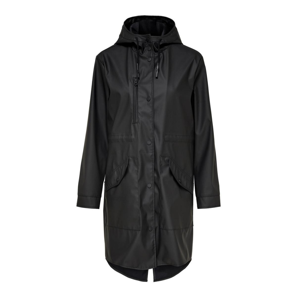 veste de pluie imperméable à l'eau long noir