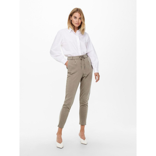 Pantalon marron en coton Only Mode femme