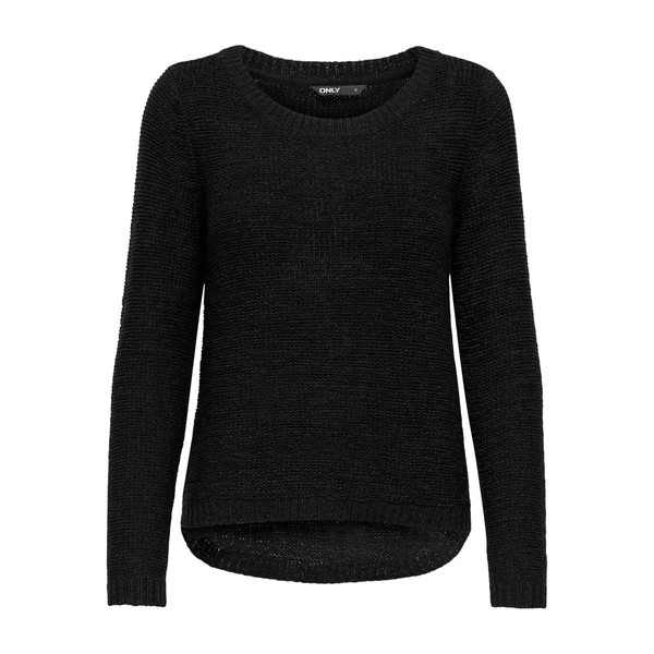 Pull en maille Col rond Manches longues noir Ivy Only