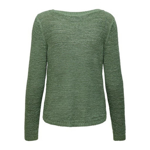 Pull en maille Col rond Manches longues vert Sue Only Mode femme