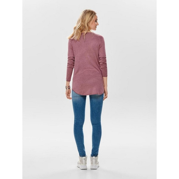 Pull en maille Col rond Manches longues Long rose Louise Only