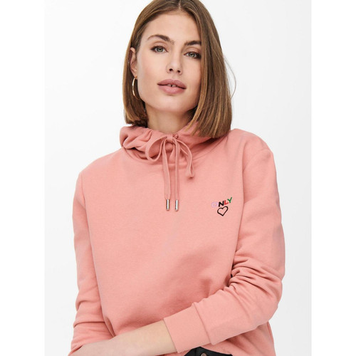 Sweatshirt rose en coton Sweat