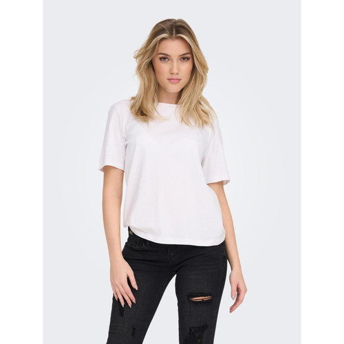 Only - Tee-shirt blanc - T-shirt manches courtes femme