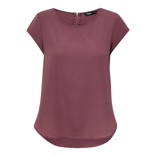 Top Col rond Manches courtes rouge Esme Only