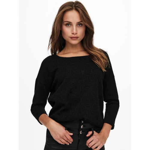 Only - Pull noir Lola - pulls col rond femme