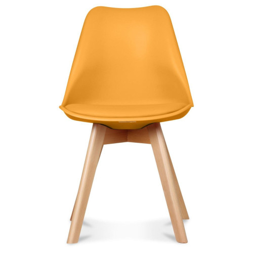 3S. x Home - Chaise Design Style Scandinave Miel GAVLEBORG - Les couleurs de l'automne Meuble & Déco