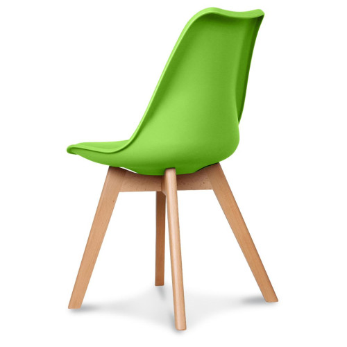 Chaise Design Style Scandinave Vert HADES Chaise