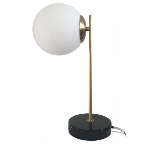 3S. x Home - Lampe Marbre Noir PEDRO - Lampe Design à poser
