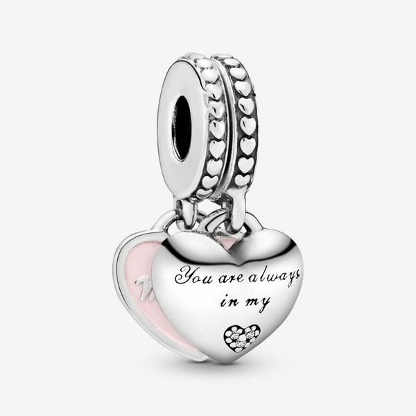 Charm pendentif avec cœurs mère et fille Pandora Moments Rose Pandora Mode femme