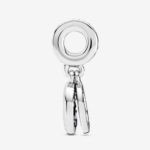 Charm Double Pendant Disque Bleu Pandora Colours - Argent Bijoux
