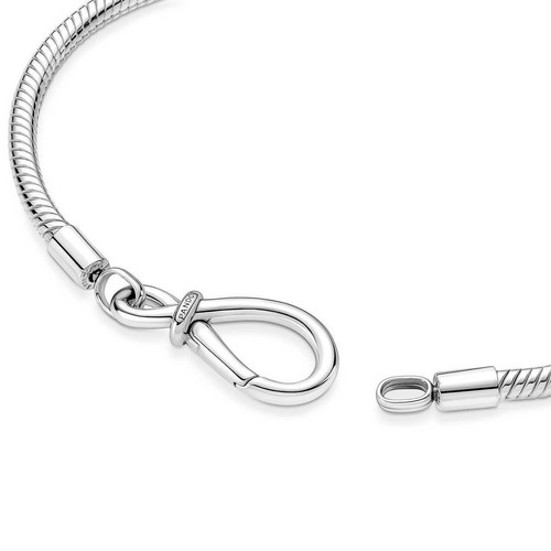 Bracelet Maille Serpent Nœud de l’Infini - Pandora Moments  Bijoux