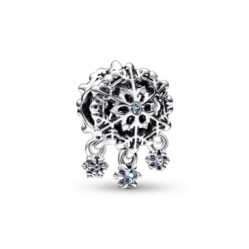 Pandora - Charm Flocon de Neige Ruisselant Pandora Moments - Cadeau accessoires femme Noel