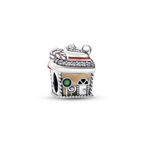 Pandora - Charm Maison en Pain d'Épices Pandora Moments - Cadeau accessoires femme Noel