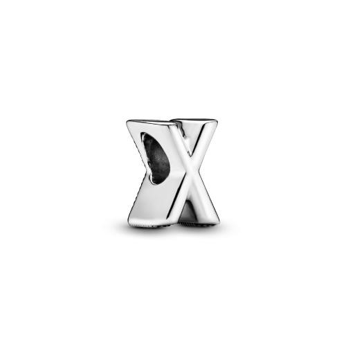 Charm Alphabet Lettre X Pandora Moments Argent Pandora Mode femme