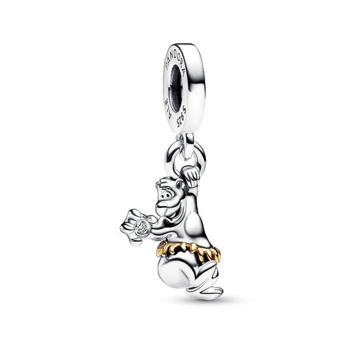 Charm Pendant Disney 100e Anniversaire Baloo avec diamant de synthèse 0.009 ct tw Argent Pandora Mode femme