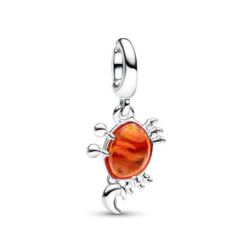 Charm Pendant Disney La Petite Sirène Sébastien le Crabe Orange Pandora Mode femme
