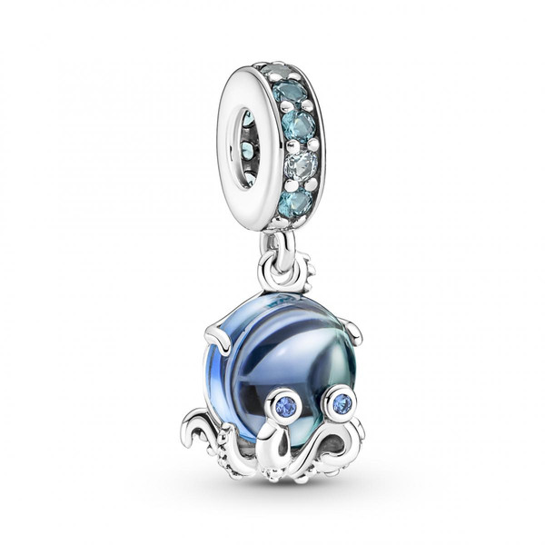 Charm Pendant Murano Adorable Poulpe - Pandora Bleu Pandora Mode femme