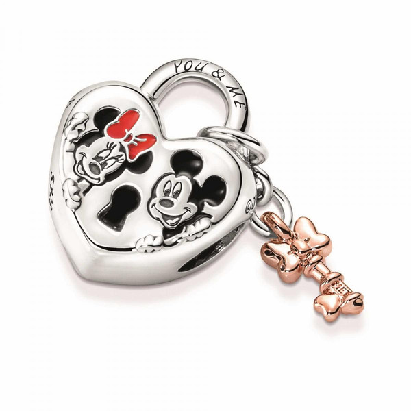 Charm Disney x Pandora Cadenas cœur Mickey & Minnie - Argent Bijoux