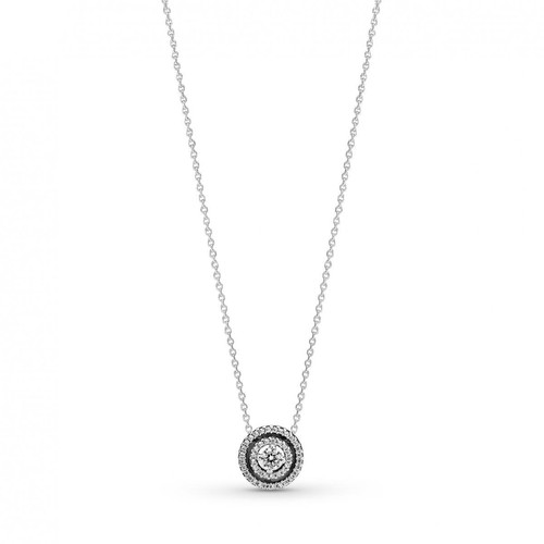 Pandora - Collier Halo Double Scintillant Pandora Timeless - Argent - Cadeau accessoires femme Noel