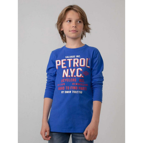 Petrol - T-shirt à Manches à Longues Garçon Bleu - Petrol mode homme