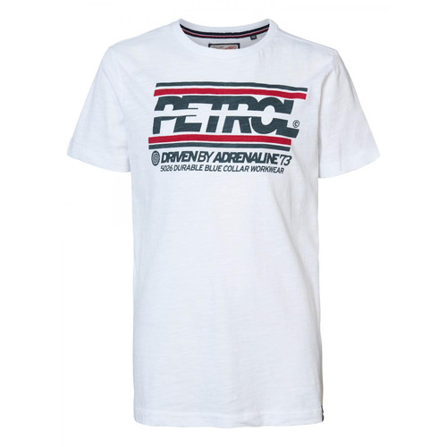 Petrol - T-shirt garçon blanc avec logo  - T-shirt / Polo