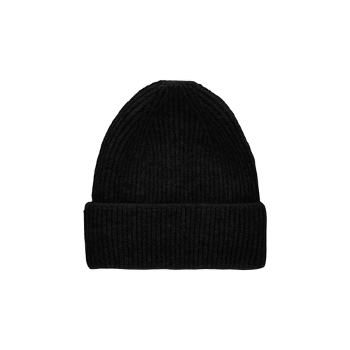 Pieces - Bonnet noir Emma - Chapeau, écharpe, bonnet, foulard femme