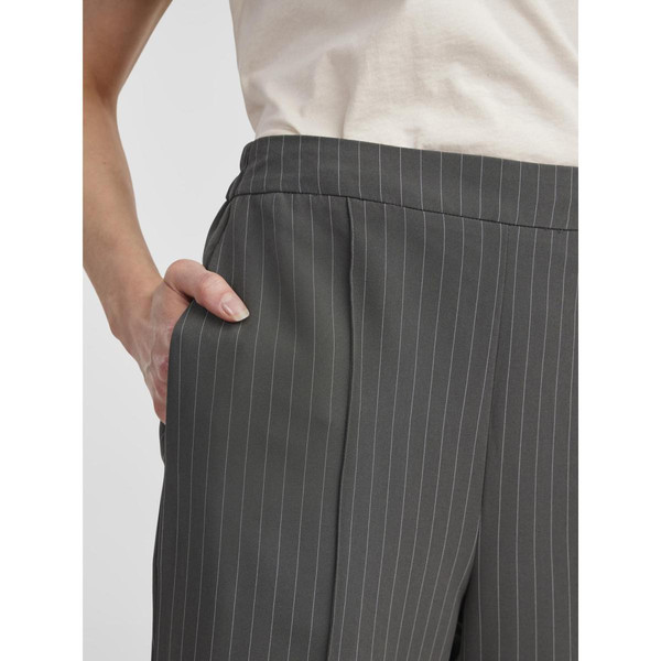 Pantalon loose fit taille élastique à l\'intérieur gris Pieces