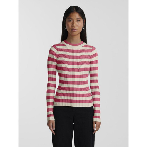 Pieces - Pull en maille rose - Pull femme
