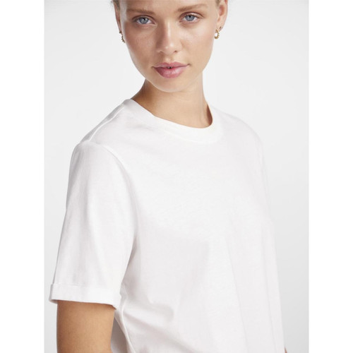 T-shirt regular fit manches courtes blanc Faye Pieces