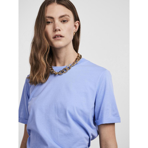 T-shirt regular fit manches courtes bleu Alia Pieces