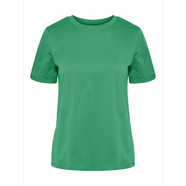 T-shirt regular fit manches courtes vert Aria Pieces Mode femme