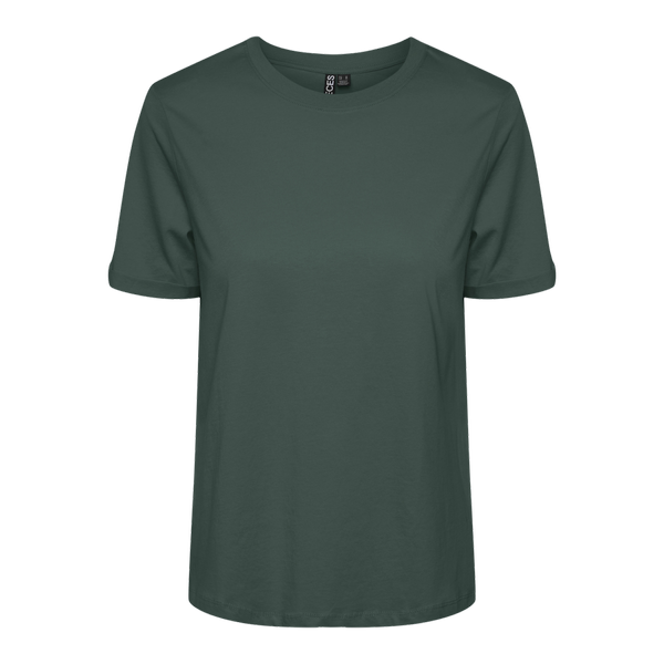 T-shirt regular fit manches courtes vert Maud Pieces Mode femme